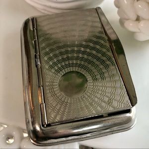 1920’s/30’s Deco Silver Cigarette Case Business Card Holder